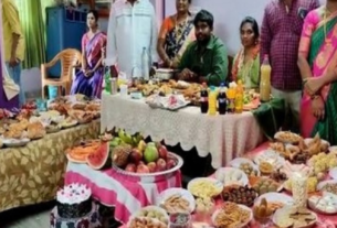 Andhra Pradesh Family Serves 365 Dishes to Future Son-in-law on Makar Sankranti