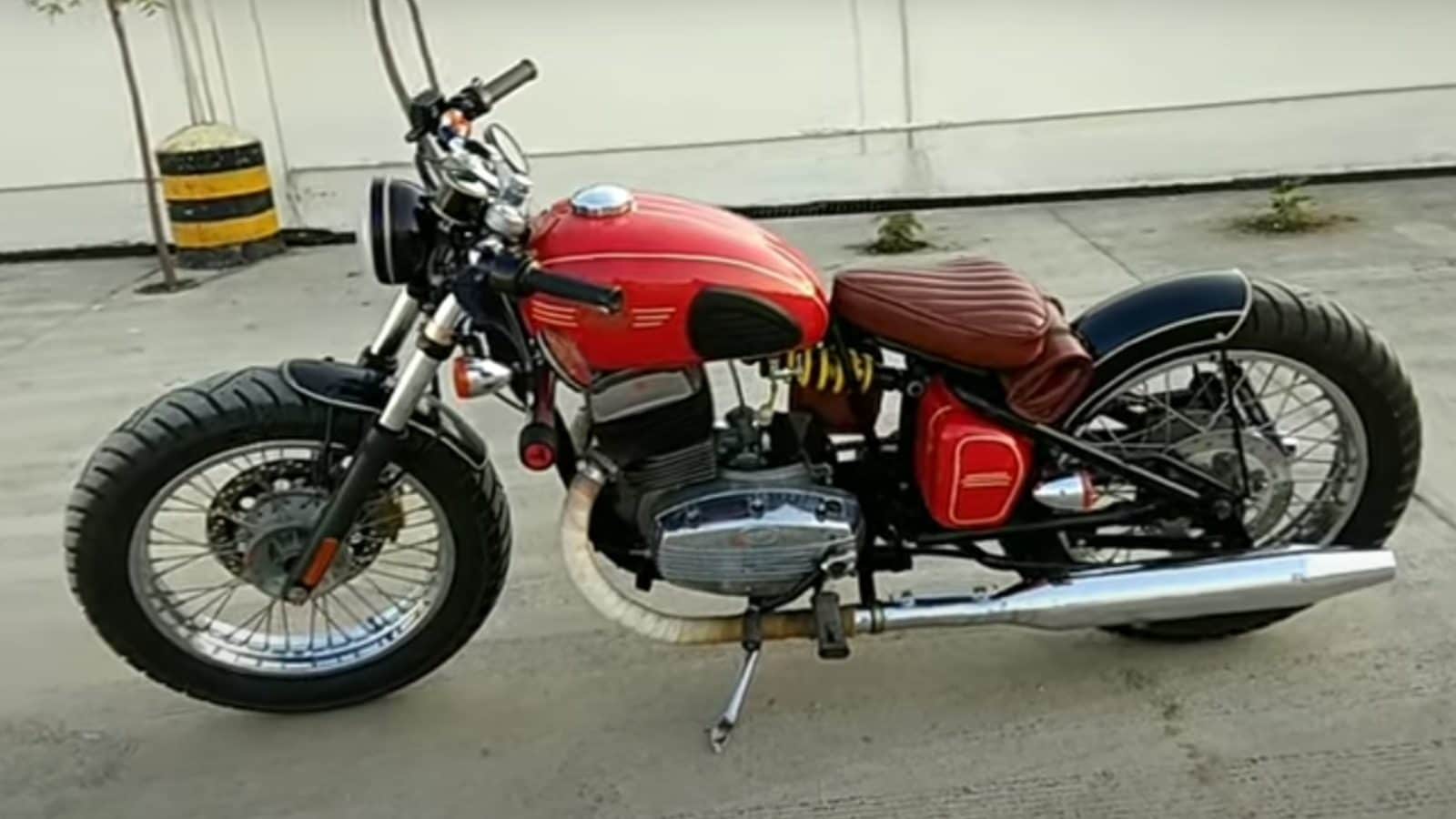 Classic Yezdi Motorcycle Modified into a Bobber: Watch Video