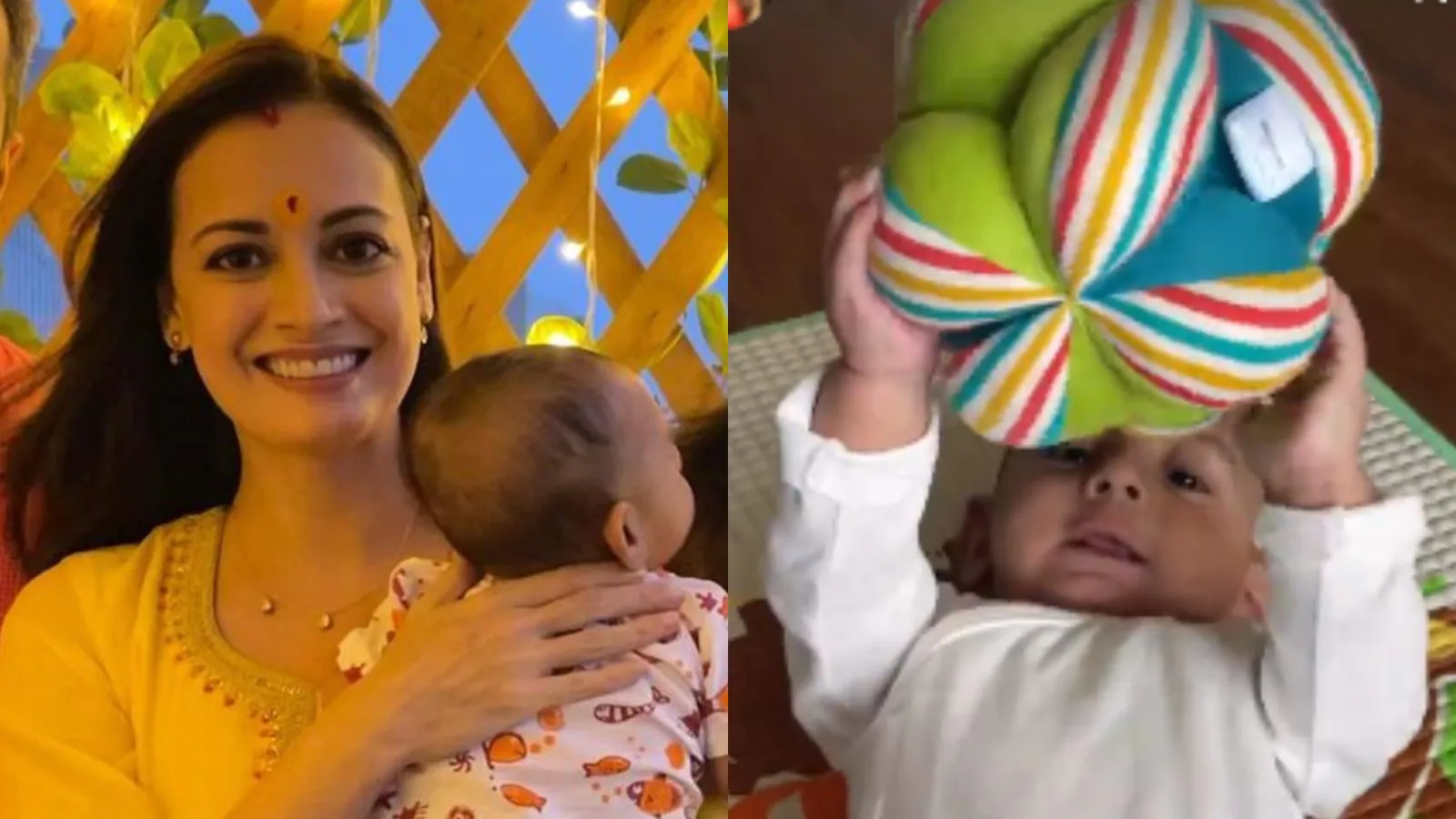 Dia Mirza Gives a Glimpse of Son Avyaan's Face in New Peek-a-boo Video on Instagram