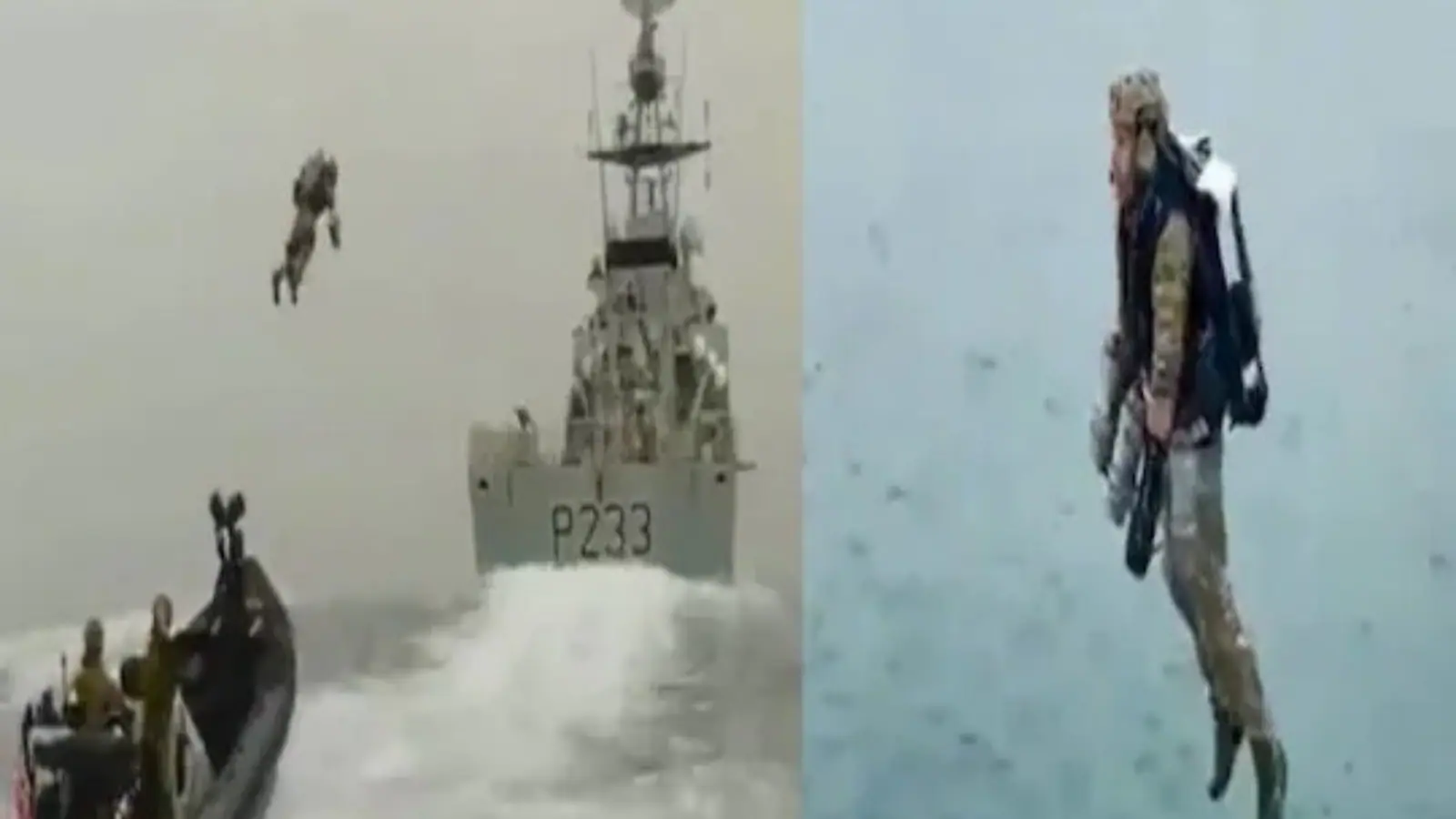 Viral Video of Soldier Flying Over Sea Fascinates Netizens; They, Too, Want To Try